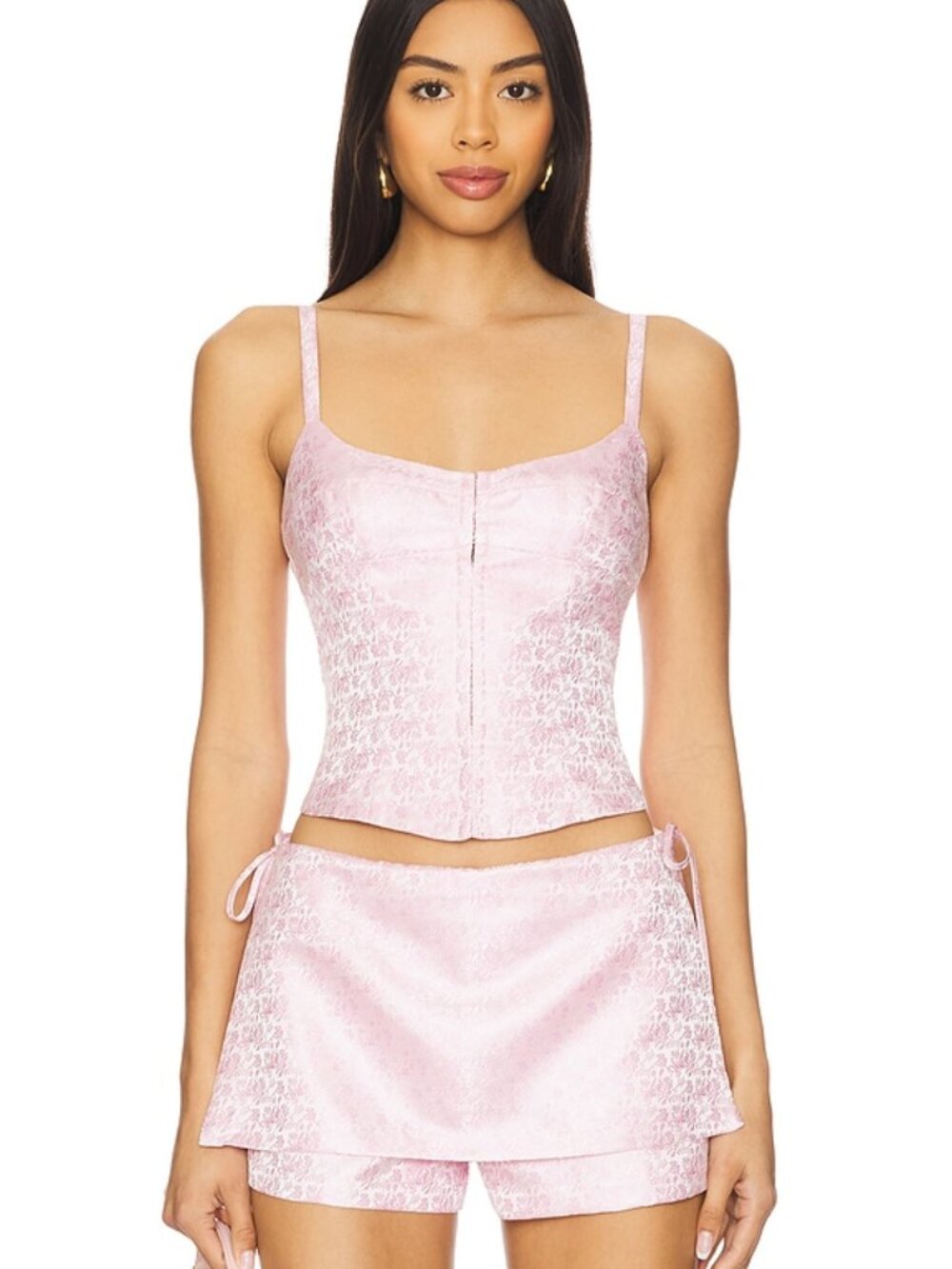 Amanda Uprichard Deserae Top & Skort Lotus Pink Set XS NWOT